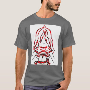 Camiseta DIBUJO DE MYLENE FARMER chica familia retro