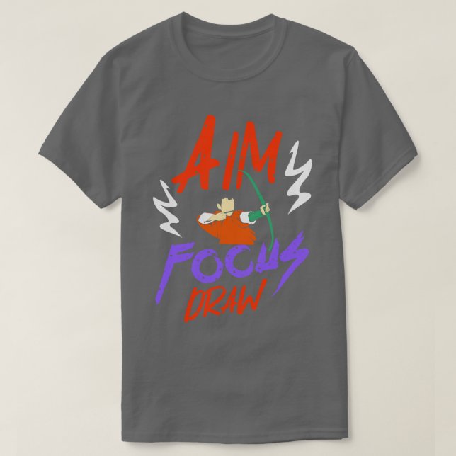 Camiseta Dibujo de objetivo de tiro con arco (Diseño del anverso)