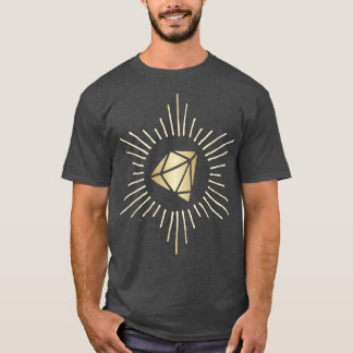 Camiseta Dibujo de oro de diamantes