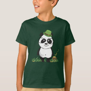 Camiseta Dibujo de oso de panda de hipster santúfono