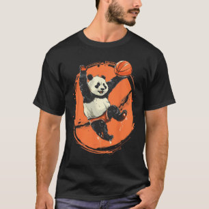 Camiseta Dibujo de oso panda esquelético Arte animal Amante