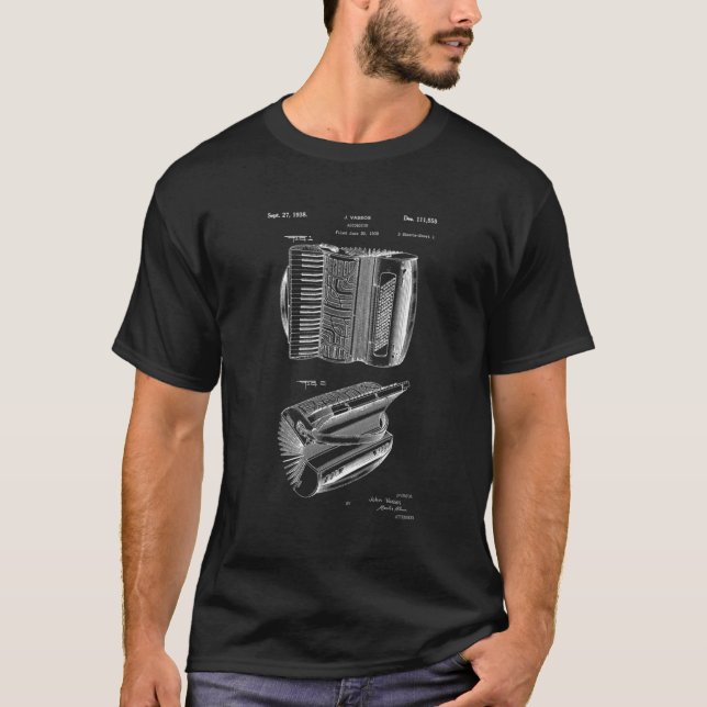 Camiseta Dibujo de patentes antiguas de 1938 regalo del jug (Anverso)