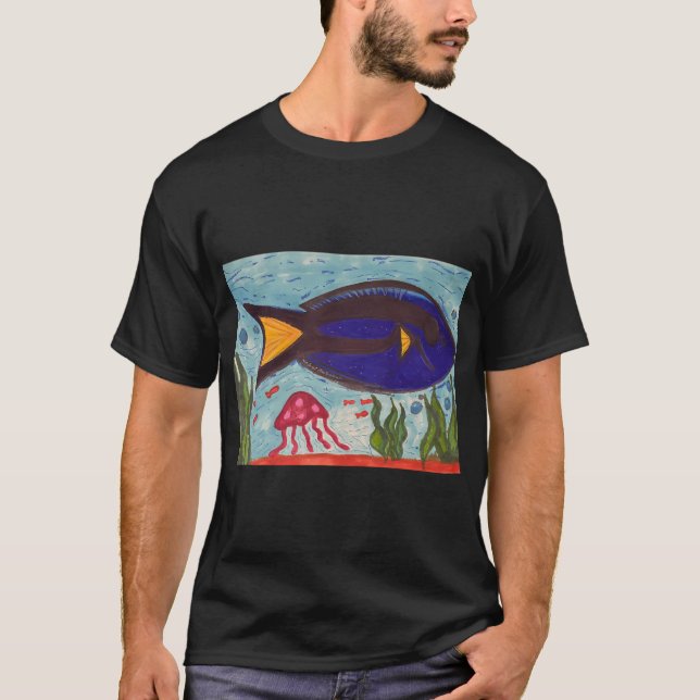 Camiseta Dibujo de peces (Anverso)
