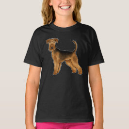Camiseta Dibujo de Perro Terrier Airedale Terrier Cute Bing