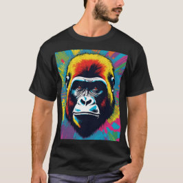Camiseta Dibujo de Personalizado de arte pop de Gorila