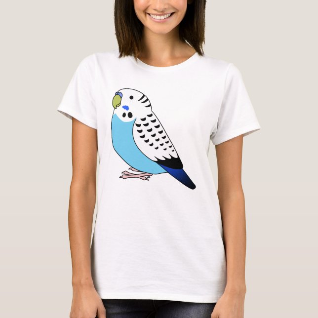 Camiseta Dibujo de personalizado de loro de cigalas azul fl (Anverso)