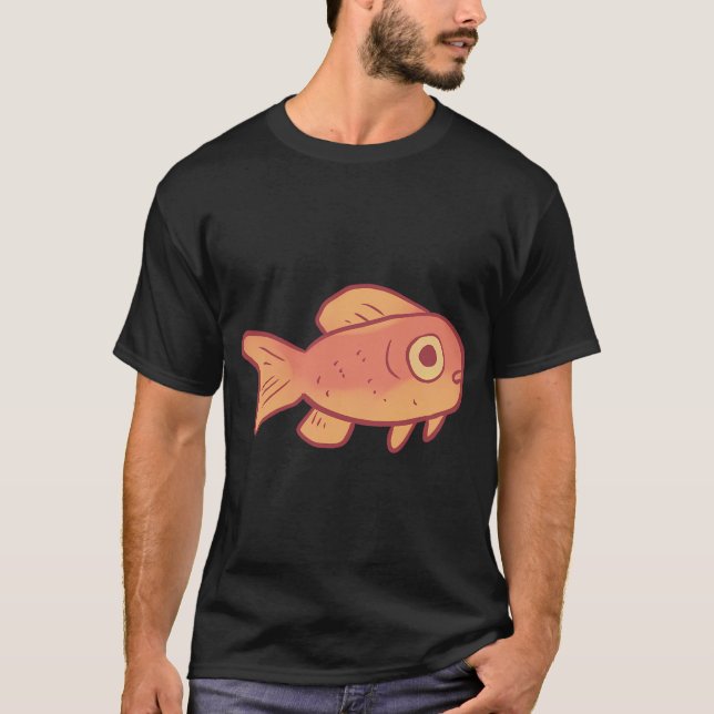 Camiseta Dibujo de pez dorado (Anverso)