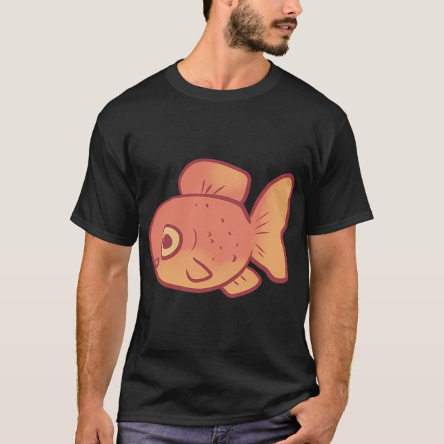 Camiseta Dibujo de pez dorado (Anverso)