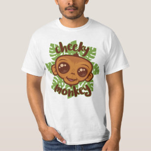 Camiseta Dibujo de primate de dibujos animados mono travies