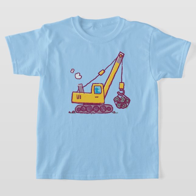 Camiseta Dibujo de rana de construcción - Inspirado por niñ (Distribución)