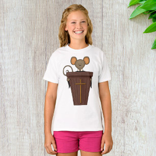 Camiseta Dibujo de ratón divertido de iglesia cristiana