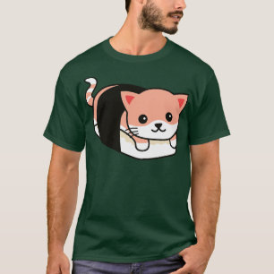 Camiseta Dibujo de rollo de sushi lindo