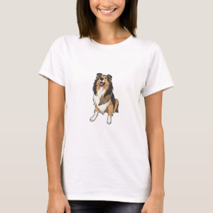 Camiseta Dibujo de Sheltie