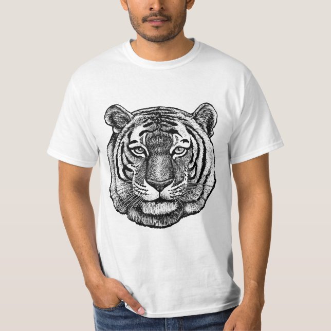 Camiseta Dibujo de tigre (Anverso)