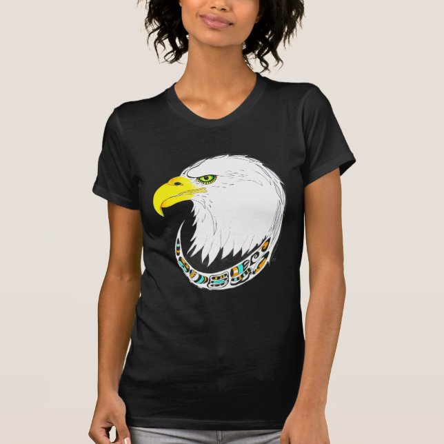 Camiseta Dibujo de tinta de águila (Anverso)