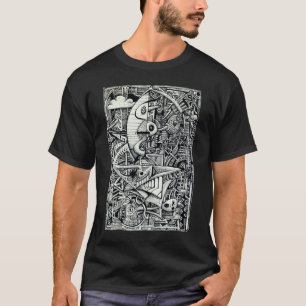 Camiseta Dibujo de tinta de cámara de sueño