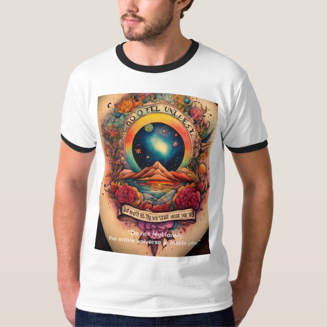 Camiseta Dibujo de tinta de estilo T-Shirt Tattoo (Anverso)