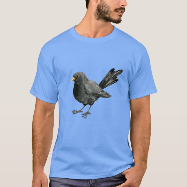 Camiseta Dibujo de tinta negra (Anverso)