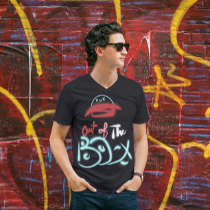 Camiseta Dibujo de tipografía manuscrita fuera de la caja