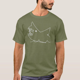 Camiseta Dibujo de tiza de Jaws