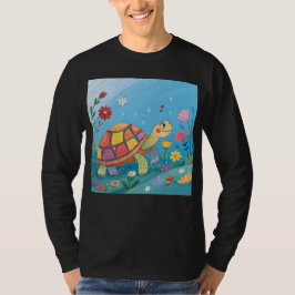 Camiseta Dibujo de tortuga bebé