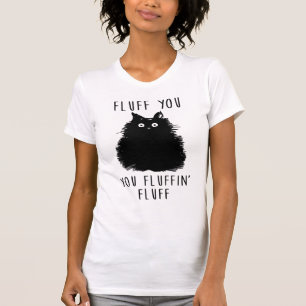 Camiseta Dibujo de un gato negro