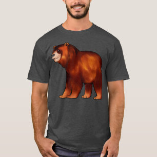 Camiseta Dibujo de un oso pardo