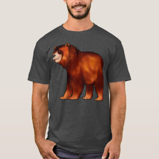 Camiseta Dibujo de un oso pardo