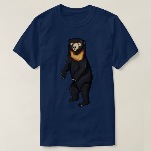 Camiseta Dibujo de un oso solar (Diseño del anverso)