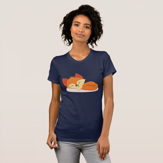 Camiseta Dibujo de un Personalizado de Naranja lindo de un  (Anverso completo)