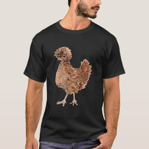Camiseta Dibujo de un pollo frikis