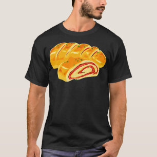 Camiseta Dibujo de una pizza Stromboli