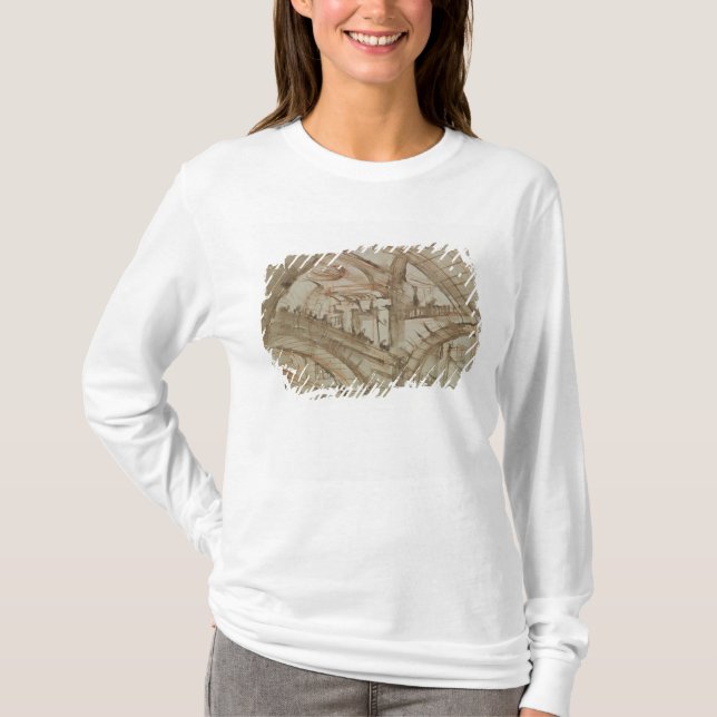 Camiseta Dibujo de una prisión imaginaria (Anverso)