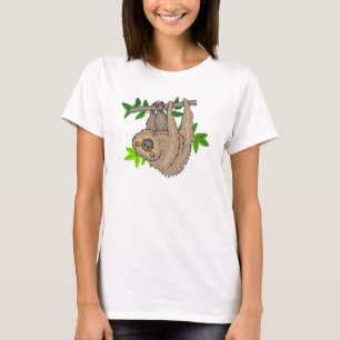 Camiseta Dibujo de una ranura colgando al revés