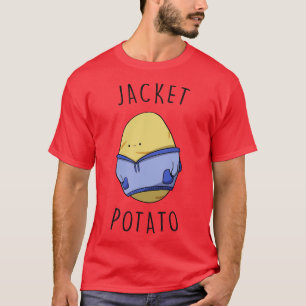 Camiseta Dibujo de vegetales Kawaii graciosos con patata