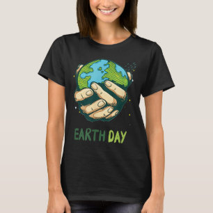 Camiseta Dibujo del Día de la Tierra Protección Ambiental