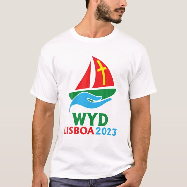 Camiseta Dibujo del Día Mundial de la Juventud 2023 inspiró (Anverso)