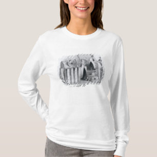 Camiseta Dibujo del estambre dentro de las astillas