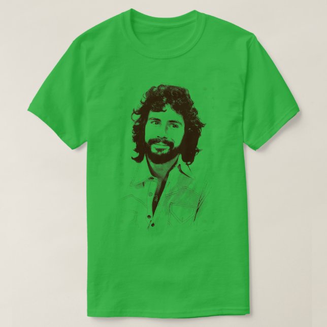 Camiseta Dibujo del fan retro de Cat Stevens (Diseño del anverso)