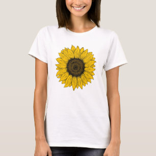 Camiseta Dibujo del girasol