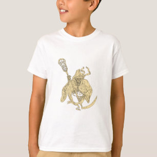 Camiseta Dibujo del palillo de LaCrosse del parca