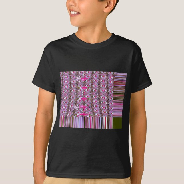 Camiseta Dibujo del patrón abstracto de denso e intrincado (Anverso)