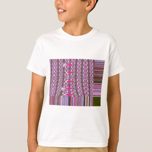 Camiseta Dibujo del patrón abstracto de denso e intrincado (Anverso)
