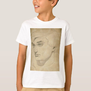 Camiseta dibujo del Renacimiento-estilo de un hombre joven