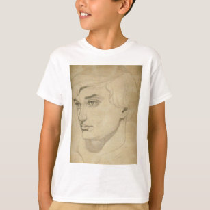 Camiseta dibujo del Renacimiento-estilo de un hombre joven