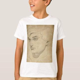 Camiseta dibujo del Renacimiento-estilo de un hombre joven