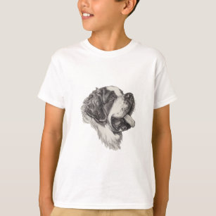 Camiseta Dibujo del retrato del perfil del perro de St