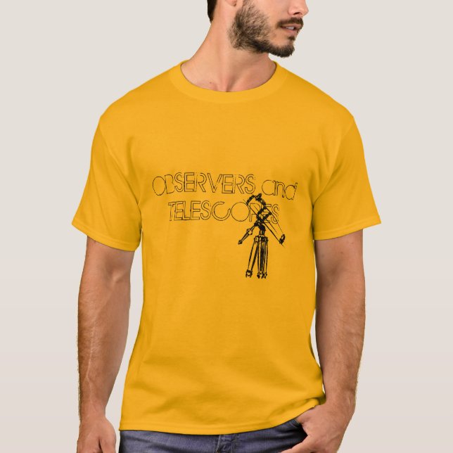 Camiseta Dibujo del telescopio (Anverso)