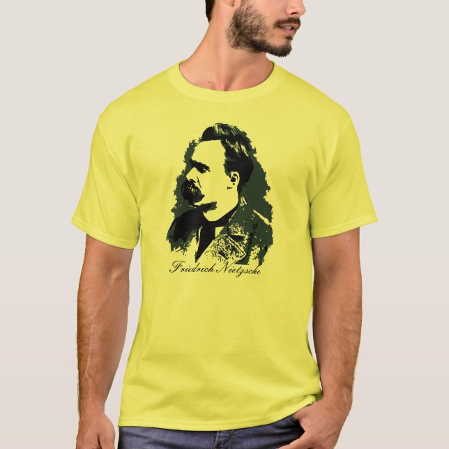 Camiseta Dibujo del vector del retrato de Friedrich (Anverso)