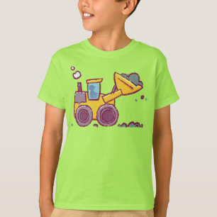 Camiseta Dibujo del vehículo cargador - Inspirado por niños
